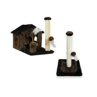 Imagem de Arranhador Casa Para Gatos Sem Rede Poste P Torre  Sisal - Miupet, PRE