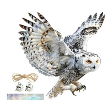 Imagem de BLWOTMOR Repelente de Pássaros Decorativa Pendurada com Corda E Fita PP Ornamento para Cerca Pátio Jardim Perfeito para Decoração Ao Ar Livre, Style C