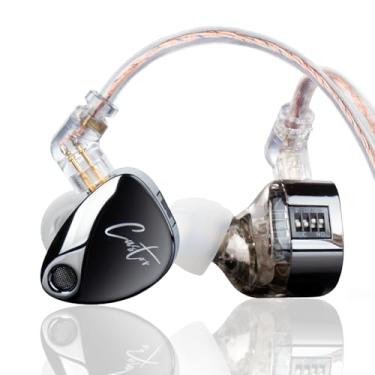 Imagem de Fones de ouvido KZ Castor in Ear Monitor, HiFi Melhorado, Som Ajustável, Isolamento de Ruído, Fones de Ouvido com Fio Dual-Dynamic Driver, Cabo Destacável 2PIN-C para Cantores Músicos