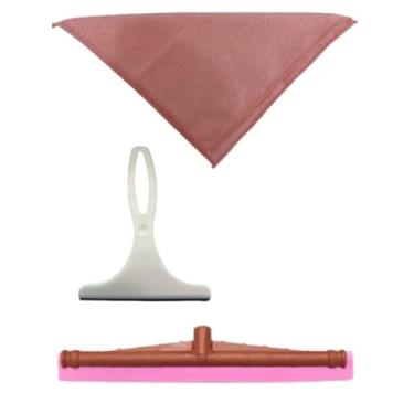 Imagem de PANO MICROFIBRA COLORIDO COM RODINHO SLIM E RODO PLASTICO 40