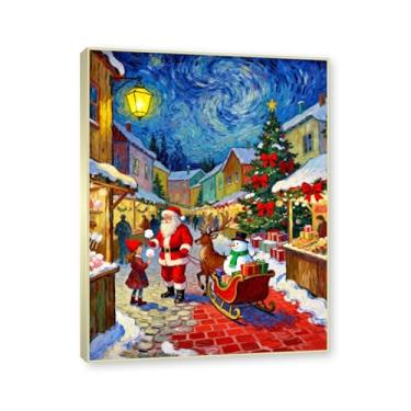 Imagem de Moldura de champanhe. Pôster de Natal de casa de fazenda, impressão de férias de núcleo de inverno, decoração de parede de Natal vintage para decoração de galeria de quarto de casa de fazenda A55. 50