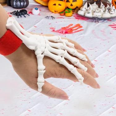 Imagem de Brinquedo de esqueleto de Halloween impresso em 3D, articulações articuladas, lembrancinha de festa assustadora, decoração assustadora para eventos de Halloween