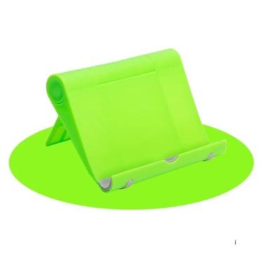 Imagem de Suporte para smartphone antiderrapante mini suporte universal dobrável para telefone de mesa (verde)