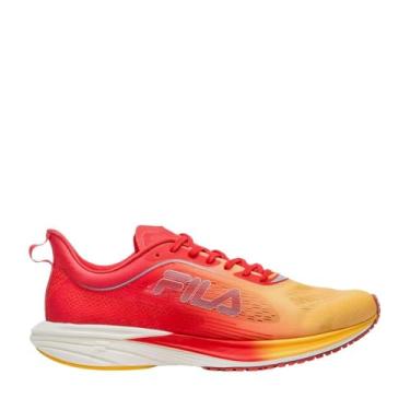 Imagem de Tênis Fila KR6 Frame Unissex Vermelho Amarelo Performance (Vermelho, BR, Adulto, Numérico, 37)