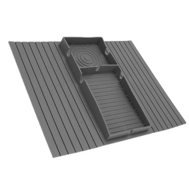 Imagem de Generic Suporte de Copo do sofá, Bandeja Macia Multifuncional do Apoio de Braço sofá Silicone para Petiscos (Cinza)