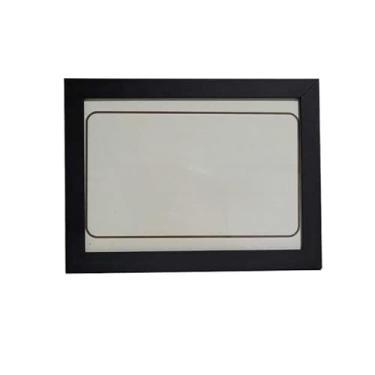 Imagem de Porta Retrato, Kit com 2 Porta Retratos A5 para Fotos, Moldura Decorativa Parede, Mesa, Mdf com Acetato(15x21cm)(PRETO)