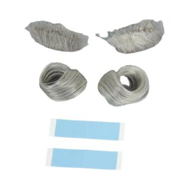 Imagem de Peruca E Barba De Papai Noel Loira Para Homens REEWES Acessório De Cos