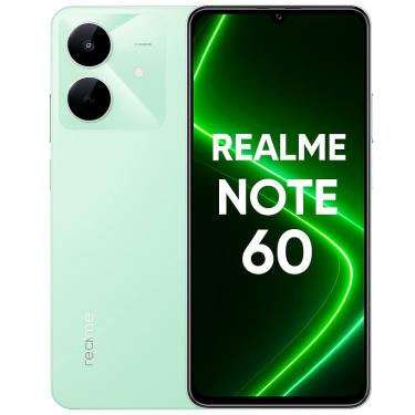 Imagem de Smartphone Celular Realme Note 60 128GB 4GB RAM Tela 6,74&quot; 90Hz Android Câmera 32MP Bateria 5000mAh Verde