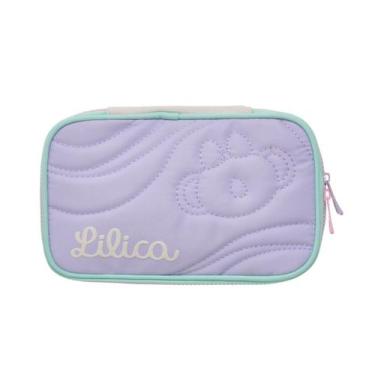 Imagem de Estojo Box Escolar Lilica Ripilica Creamy Meninas 100 pens - Pacific, 