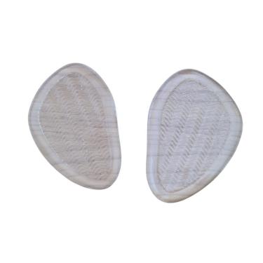 Imagem de Par Palmilha Ortopédica Protetor Para Pés Almofadas Silicone Sapato Branco
