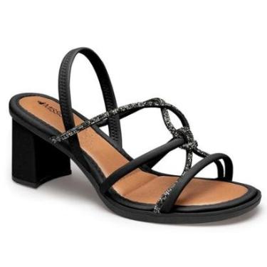 Imagem de Sandália Mississipi Salto Bloco J0671 Feminino Preto-Feminino