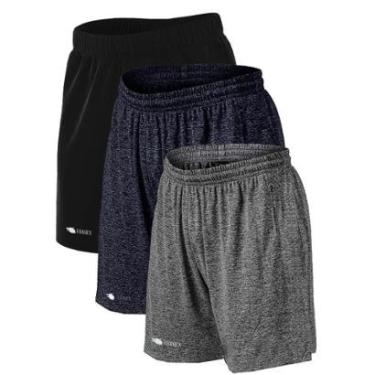 Imagem de Kit 3 Shorts Bermuda Plus Size Dry Academia Treino-Masculino
