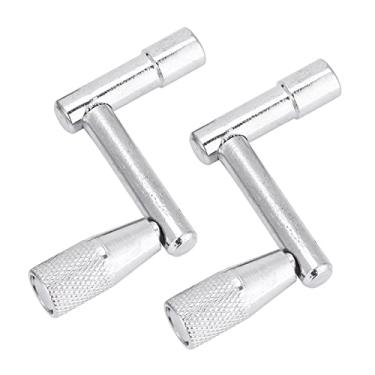 Imagem de XUXHOU Ferramenta de Hardware de Percussão Chave de Ajuste de Tambor 2 Peças Durável e Fácil de Usar para Bateristas Metalsilver