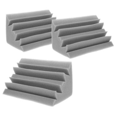 Imagem de Yardwe 3 peças de espuma de absorção de som de algodão com isolamento de som de baixa frequência para tratamento acústico