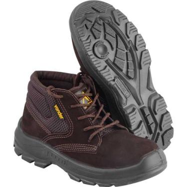 Imagem de Botina em couro nobuck com cadarço sem biqueira (37) - Vonder