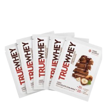 Imagem de Kit 5 Whey Protein Isolado Hidrolisado Chocolate True Source Dose Unica 32g cada