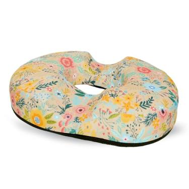 Imagem de Almofada de donut floral para hemorróidas, almofada de assento para alívio da dor no cóccix – Almofada para cadeira de escritório em casa para trabalho sentado por muito tempo – Almofadas de assento