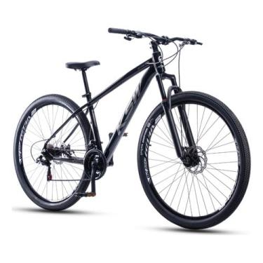 Imagem de KSW Bicicleta Aro 29 XLT 100 21 V Shimano Quadro Alumínio Freio a Disco (Preto/Prata, 19")