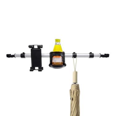 Imagem de Suporte Automotivo Para Tablet,Telescópico Com Gancho | Suporte Longo Para Telemóvel No Porta-Copos Automotivo,Para Banco Traseiro Caminhão Autocaravana Sedan Crianças Adultos