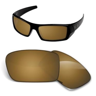 Imagem de Lentes de substituição de 1,5 mm compatíveis com óculos de sol Oakley Gascan OO9014, antiarranhões e resistentes a impactos - Bronze polarizado