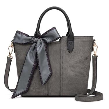 Imagem de Montana West Bolsas pequenas para mulheres, bolsas transversais, bolsa fofa com alça removível, Cinza empoeirado