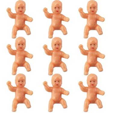 Imagem de ZZYFGH 48 PCS King Cake Babies, 1.2 Inch Mini Babies Tiny Baby for Shower Game, My Water Broke Ice Cube Game, King Cake Baby for Party Decorations（Latin）