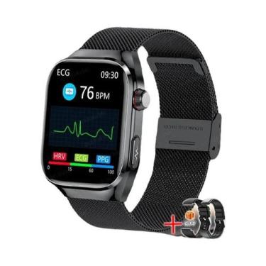 Imagem de Relógio Inteligente Masculino Para Saúde Com ECG, Pressão Arterial, Li