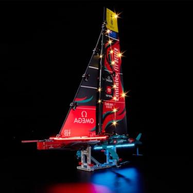 Imagem de Kyglaring LED Lighting Kit for Leg0 Emirates Team New Zealand AC75 Yacht Model Set, Compatible with Leg0 42174，leg0 Sets Not Included（Classic Version