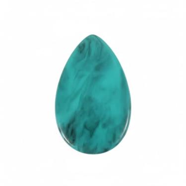 Imagem de Izpack Big Waterdrop Imitação Turquesa Anel Feminino Acrílico Grande Lágrima Promessa Aliança de Dedos Polegar Ajuste Confortável Moda Retro Jóias Noivado 7 Tamanhos