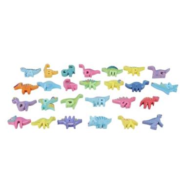 Imagem de Alomejor Conjunto de Quebra -cabeça Alfabeto de Madeira, Figuras e Letras 3D Brinquedos Com Cores Brilhantes para Crianças Acima de 3