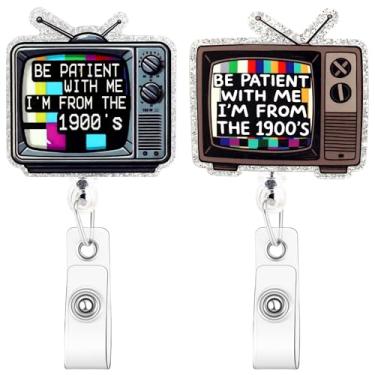 Imagem de Fyoutt 2 peças engraçadas carretel de crachá de enfermeira com clipe de jacaré retrátil para enfermeira, médico, estudante de enfermagem, trabalhadores de escritório, Please Be Patient with Me, Fun