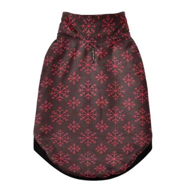 Imagem de SEHANY Casaco de Natal Flocos de Neve para Cães Pequenos, Super Quente À Prova de Vento, Jaqueta de Inverno Macia e Confortável para Clima de Neve Fria com Orifício de Coleira para Animais de