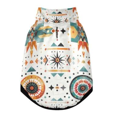 Imagem de SEHANY Casaco vintage Bohemia para cães pequenos, super quente, à prova de vento, jaqueta de inverno, macia, aconchegante para animais de estimação, moletom para clima frio na neve com furo na trela