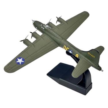Imagem de Esquirla Simulação em escala 1/144, modelo de avião retrô B17 com suporte de exibição, miniaturas para prateleira.