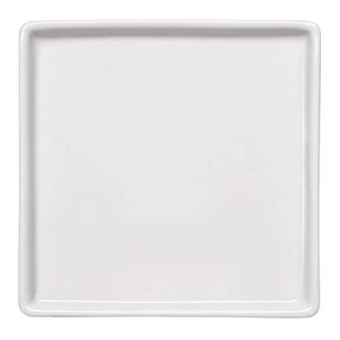 Imagem de Prato raso em porcelana, modelo Americana, Quadrado, Germer, Branco