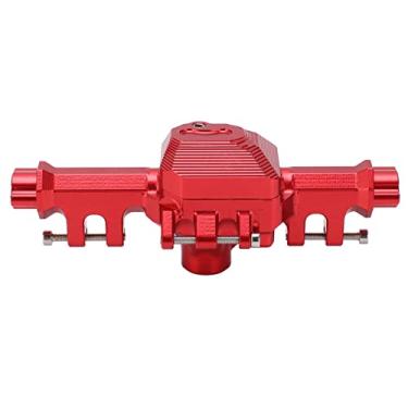 Imagem de CUOFYUNL RC Liga de Alumínio Carcaça do Eixo Traseiro Substituição da Ponte Traseira para Carro RC 1:10 (Vermelha)