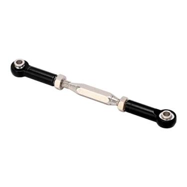 Imagem de Ainoli ajustável RC Servo Link Pull Rod Metal Steering Tie Rod para JLB 1/10 RC Truck Cars (Preta)