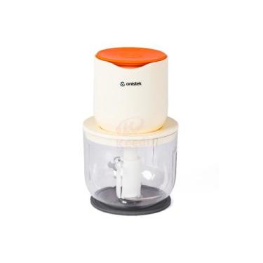 Imagem de Mini Processador Alimentos Elétrico Recarregável Usb Onistek Cor Bege 