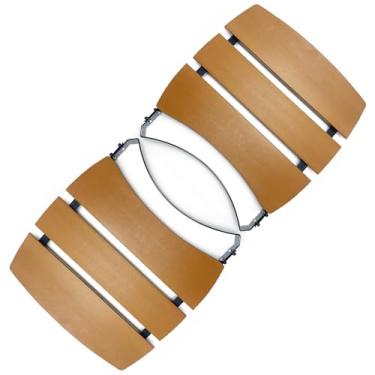 Imagem de Com peças de reposição de prateleiras laterais dobráveis para churrasqueira a carvão BGE, grande e grande defumador de ovos verdes