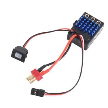 Imagem de Ymiko ESC Sem Escova para Carros RC 1:18 1:16, Controlador de Velocidade do Motor Sem Sensor Com Fios Curtos, Controle Remoto Eletrônico de Velocidade Compatível Com Sistemas 35A