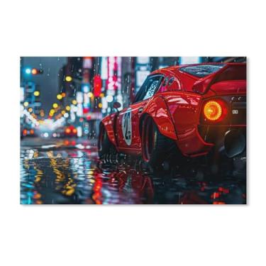 Imagem de HouLaiZhe Modificação Cultura Jdm Carro 350z Cartazes Esportivos Tela Estética Decoração de Quarto Pintura de Parede Impressões Sala de Galeria Decoração de Parede para Quarto Sala de Estar Escritório