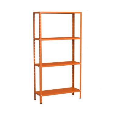 Imagem de Estante Aço 4 Prateleiras Livros Cozinha Quarto Eaf006 Laranja