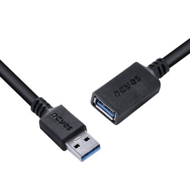 Imagem de Cabo Extensor Usb A 3.0 Macho Para Usb A 3.0 Fêmea 28awg Puro Cobre 1 Metro - Puamf3-1