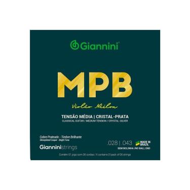 Imagem de Encordoamento Para Violão Nylon Cristal-prata Tensão...