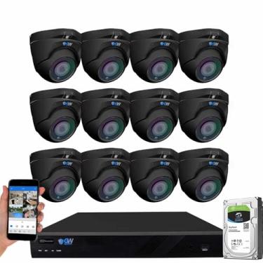 Imagem de Camstar Gw Security 16 Canais Ultrahd 4K (3840X2160) Áudio E Vídeo Zoom Motorizado Smart Ai Nvr Sistema De Segurança - 12 X 8Mp Motorizado 2,7-13,5 Mm Zoom Óptico De 5X Microfone À Prova D'Água Câme