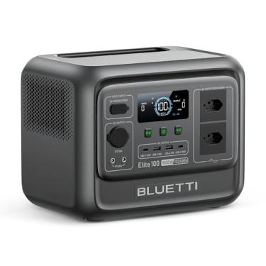 Imagem de BLUETTI Elite 100 V2 Gerador Solar, Bateria LFP de 1024Wh com 2 Saídas CA 220V|1800W (3600W Pico), 35% Mais Compacto, Energia Portátil para Camping, Quedas de Energia e Backup UPS