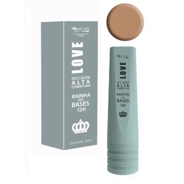 Imagem de Base Líquida Alta Cobertura Rainha Das Bases 12 Horas Cor 606,Max Love