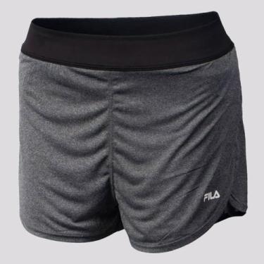 Imagem de Shorts Fila Double Basic Train III Feminino Preto, G