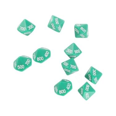 Imagem de KIMISS 10pcs Dados de 10 Lados Com Números Brancos para Jogos Eletrônicos e Entretenimento, Ideais para Jogos de Tabuleiro e Aprendizagem Digital (#1)
