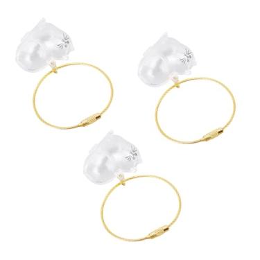 Imagem de Brrnoo Chaveiro de Cabelo de Animal de Estimação, Garrafa Transparente Com Tampa de Encaixe Segura para Memorial de Cabelo de Gato e Cachorro, Lembrança Portátil Com Design Leve (Tipo 1)